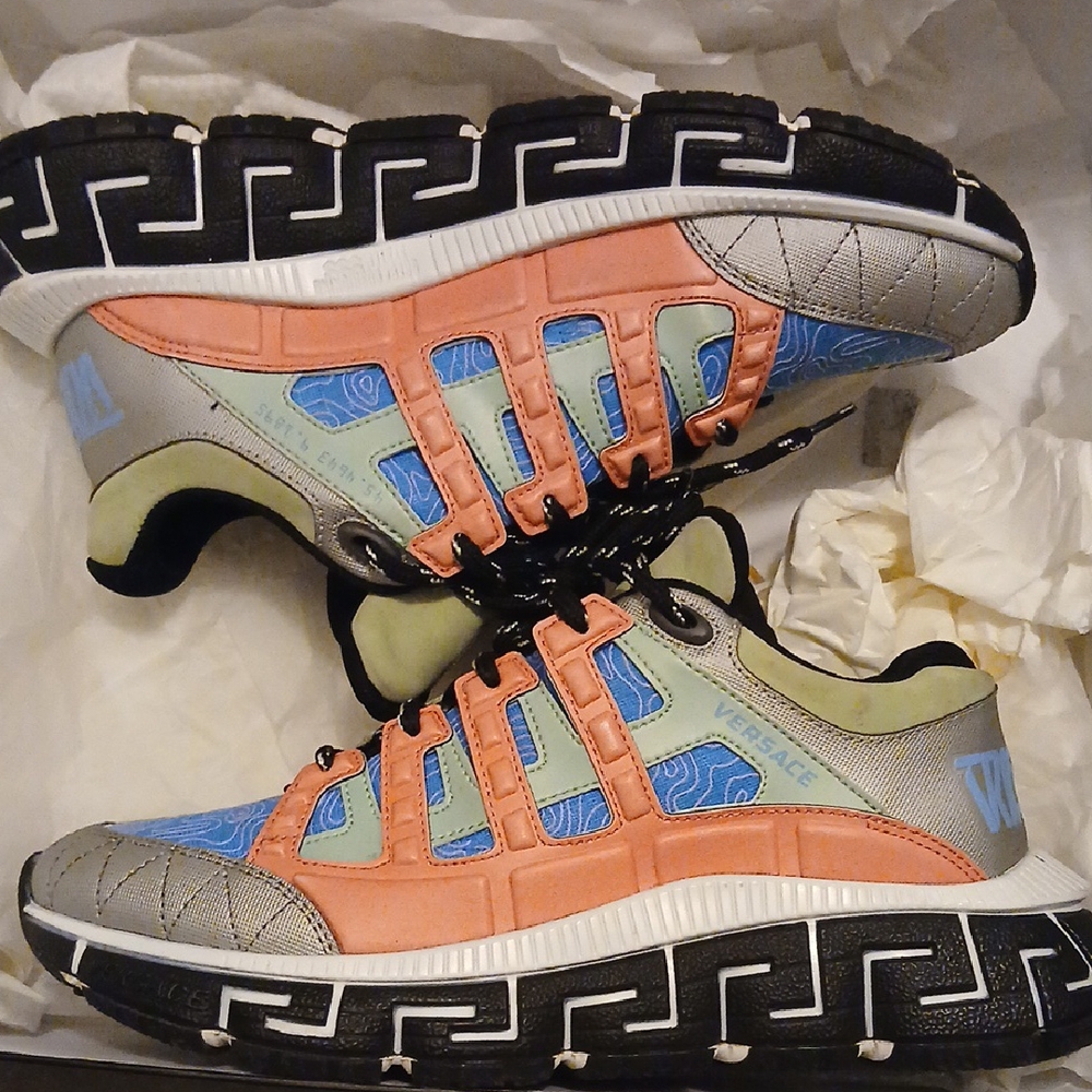 VERSACE Stylish Multicolor Sneakers Unisex